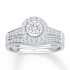 Thumbnail Image 1 of Now + Forever Diamond Bridal Set 3/4 ct tw Round-cut 14K White Gold