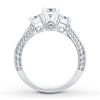 Thumbnail Image 2 of Memories Moments Magic 3-Stone Diamond Ring 1 ct tw Princess-cut 14K White Gold