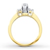 Thumbnail Image 1 of Three-Stone Diamond Ring 1/2 ct tw Round-cut 14K Yellow Gold