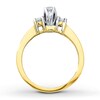 Thumbnail Image 1 of Three-Stone Diamond Ring 1/2 ct tw Round-cut 14K Yellow Gold