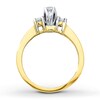 Thumbnail Image 1 of Three-Stone Diamond Ring 1/2 ct tw Round-cut 14K Yellow Gold