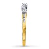 Thumbnail Image 2 of Three-Stone Diamond Ring 1/2 ct tw Round-cut 14K Yellow Gold