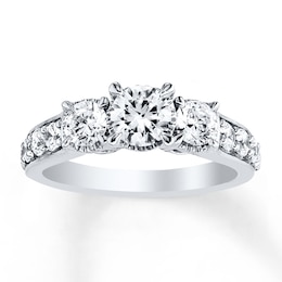 Memories Moments Magic 3-Stone Diamond Ring 1 ct tw Round-cut 14K White Gold