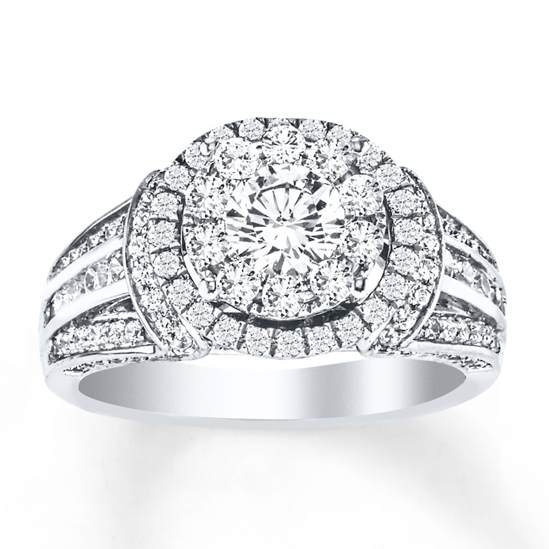 Main Image 1 of Now + Forever Diamond Engagement Ring 1-1/2 ct tw Round-cut 14K White Gold