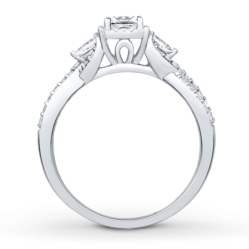 Main Image 2 of Now + Forever Diamond Engagement Ring 5/8 ct tw Princess-cut 14K White Gold