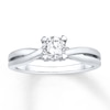 Thumbnail Image 0 of Diamond Engagement Ring 1/2 ct tw Round-cut 14K White Gold