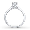 Thumbnail Image 1 of Diamond Engagement Ring 1/2 ct tw Round-cut 14K White Gold