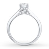 Thumbnail Image 2 of Now + Forever Diamond Engagement Ring 1/2 ct tw Round-cut 14K White Gold