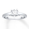 Thumbnail Image 0 of Diamond Engagement Ring 1/2 ct tw Round-cut 14K White Gold