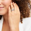 Thumbnail Image 2 of Black & White Diamond Bridal Set 7/8 ct tw 10K White Gold