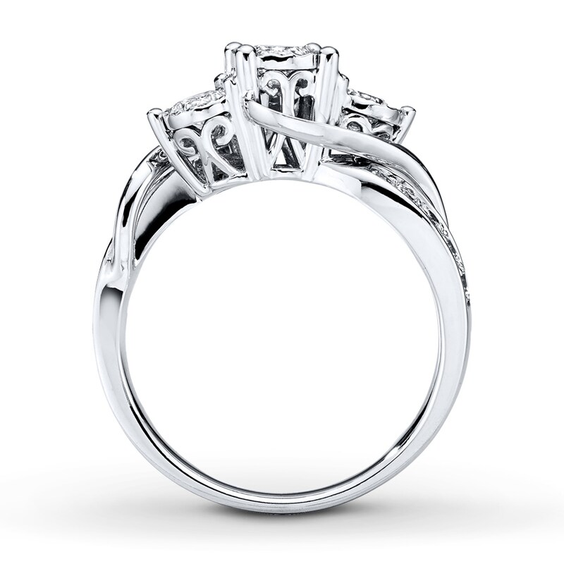 3-Stone Diamond Ring 1 ct tw 14K White Gold