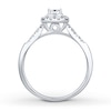 Thumbnail Image 2 of Now + Forever Diamond Bridal Set 5/8 ct tw Princess-cut 14K White Gold
