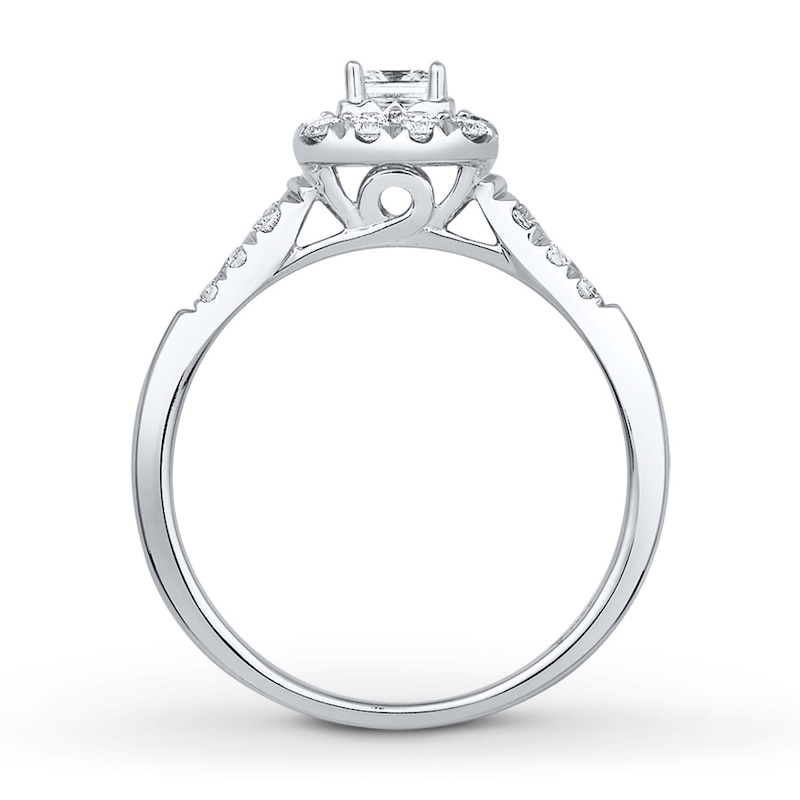 Main Image 2 of Now + Forever Diamond Bridal Set 5/8 ct tw Princess-cut 14K White Gold
