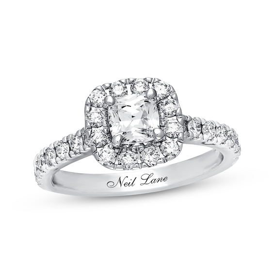 Neil Lane Diamond Engagement Ring 1-3/8 ct tw 14K White Gold | Kay