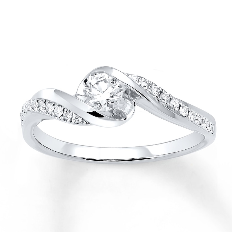 Diamond Engagement Ring 1/3 ct tw Round-cut 10K White Gold | Kay