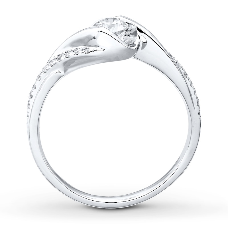 Main Image 2 of Now + Forever Diamond Engagement Ring 1/3 ct tw Round-cut 10K White Gold