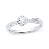 Thumbnail Image 0 of Diamond Engagement Ring 1/3 ct tw Round-cut 10K White Gold