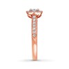 THE LEO Diamond Engagement Ring 5/8 ct tw Princess & Round-cut 14K Rose Gold
