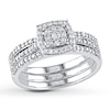 Thumbnail Image 0 of Diamond Bridal Set 1/4 ct tw Round-cut 10K White Gold