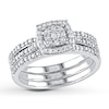 Thumbnail Image 1 of Now + Forever Diamond Bridal Set 1/4 ct tw Round-cut 10K White Gold