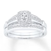 Thumbnail Image 1 of Now + Forever Diamond Bridal Set 3/4 carat tw 14K White Gold