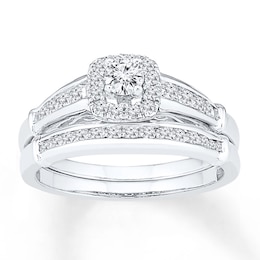 Now + Forever Diamond Bridal Set 3/4 carat tw 14K White Gold