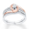Thumbnail Image 0 of Diamond Bridal Set 1/3 carat tw 10K Two-Tone Gold