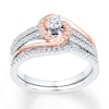 Thumbnail Image 1 of Now + Forever Diamond Bridal Set 1/3 carat tw 10K Two-Tone Gold