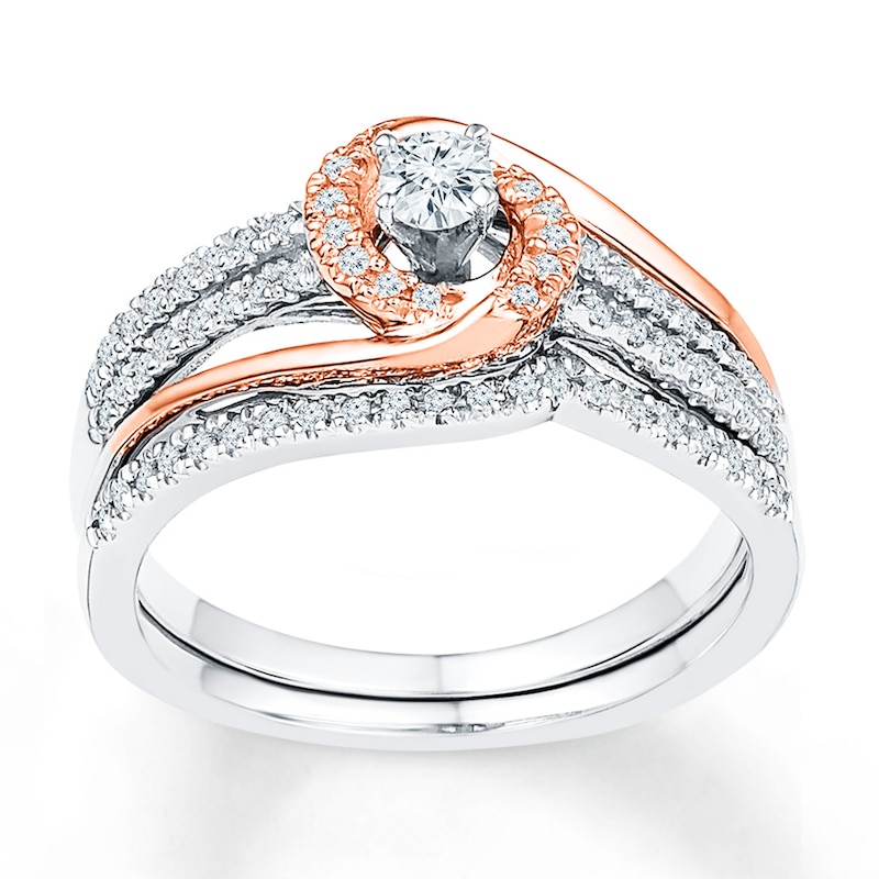 Main Image 1 of Now + Forever Diamond Bridal Set 1/3 carat tw 10K Two-Tone Gold