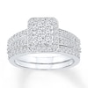 Thumbnail Image 1 of Now + Forever Diamond Bridal Set 1 ct tw Round-cut 14K White Gold