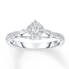 Thumbnail Image 1 of Now + Forever Diamond Engagement Ring 1/3 ct tw Round-cut 10K White Gold