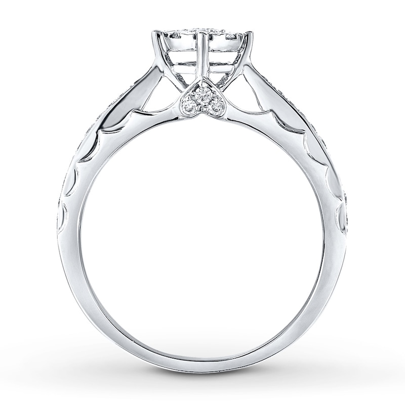 Main Image 2 of Now + Forever Diamond Engagement Ring 1/3 ct tw Round-cut 10K White Gold
