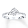 Thumbnail Image 0 of Diamond Engagement Ring 1/3 ct tw Round-cut 10K White Gold