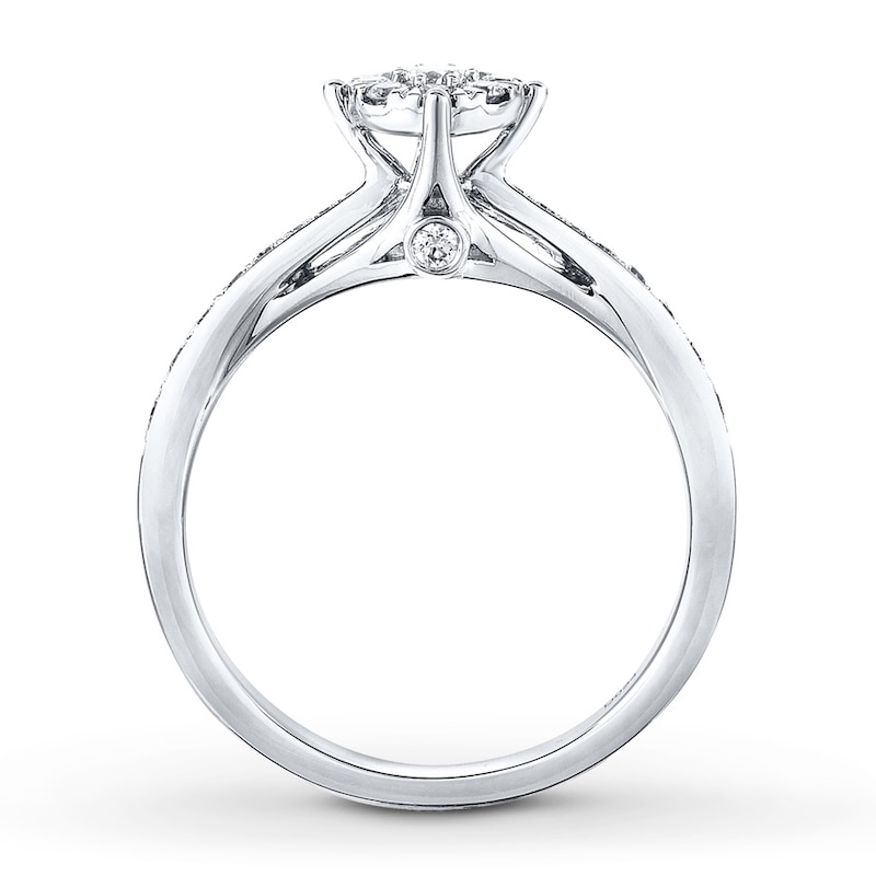 Main Image 2 of Now + Forever Diamond Engagement Ring 1/3 ct tw Round-cut 10K White Gold