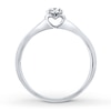 Thumbnail Image 1 of Promise Ring 1/10 ct Diamond 10K White Gold