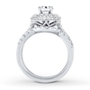 Thumbnail Image 1 of Diamond Bridal Set 1 3/8 ct tw Round-cut 14K White Gold