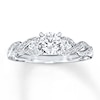 Thumbnail Image 0 of Diamond Engagement Ring 5/8 ct tw Round-cut 14K White Gold