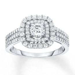 Now + Forever Diamond Engagement Ring 1 ct tw Round-cut 14K White Gold