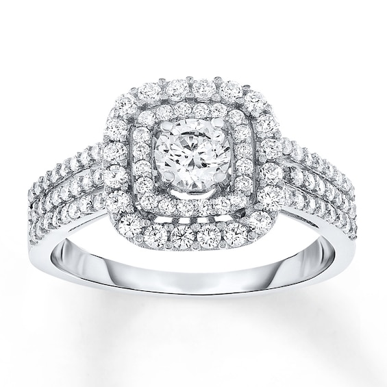 Now + Forever Diamond Engagement Ring 1 ct tw Round-cut 14K White Gold