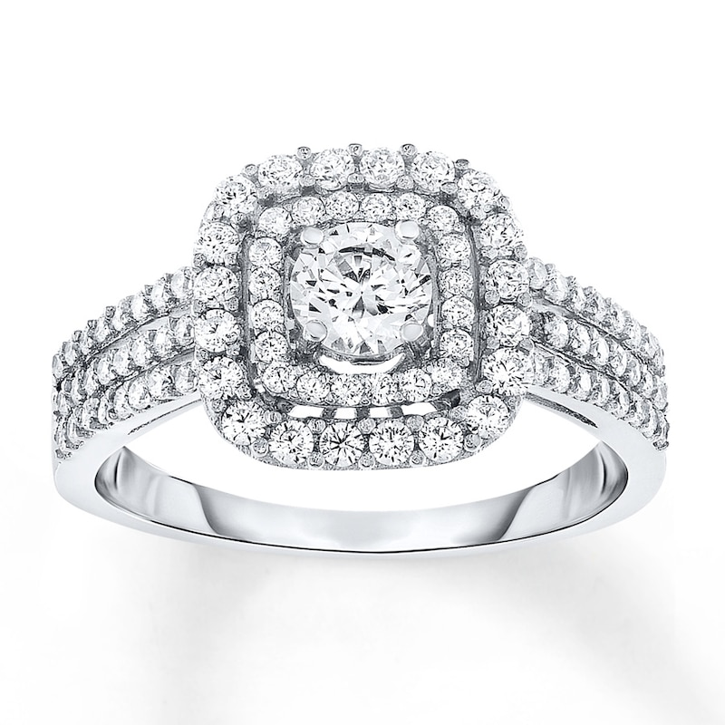 Main Image 1 of Now + Forever Diamond Engagement Ring 1 ct tw Round-cut 14K White Gold