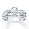 Thumbnail Image 1 of Now + Forever Diamond Bridal Set 1/4 ct tw Round-cut 10K White Gold