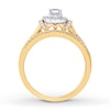 Thumbnail Image 2 of Now + Forever Diamond Bridal Set 1/2 ct tw Princess-cut 14K Two-Tone Gold
