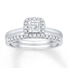 Thumbnail Image 0 of Diamond Bridal Set 3/8 ct tw Princess-cut 14K White Gold