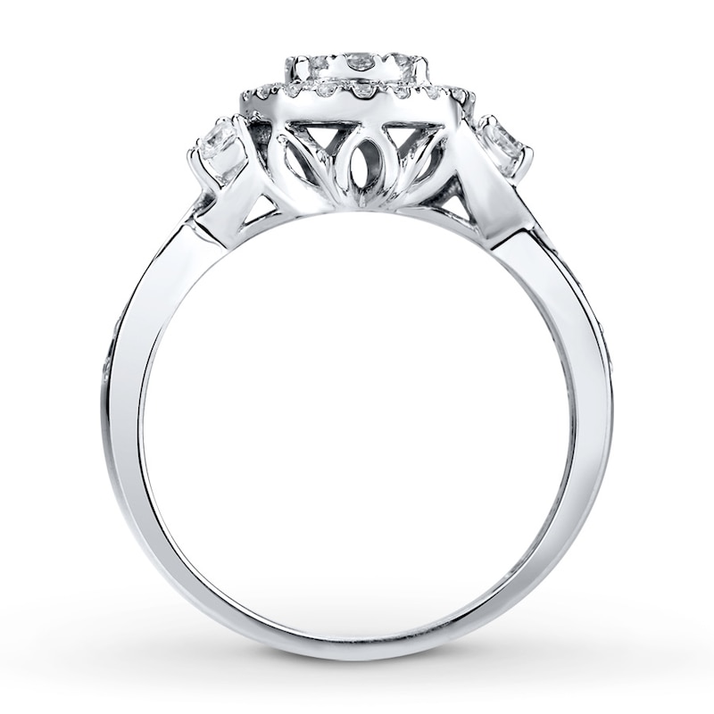 Diamond Engagement Ring 5/8 ct tw Round-cut 10K White Gold