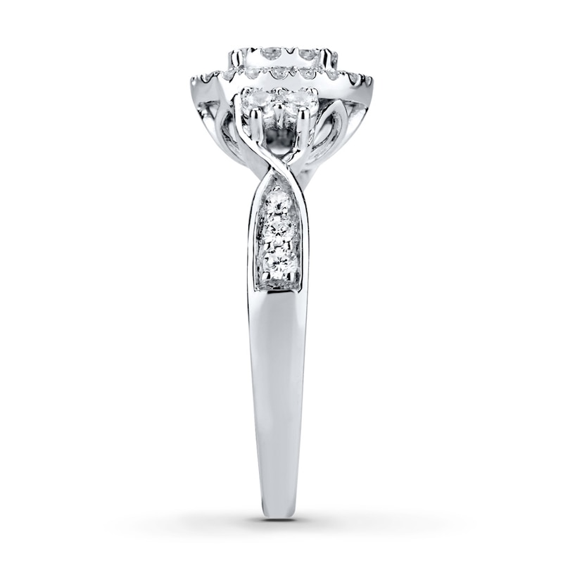 Main Image 3 of Now + Forever Diamond Engagement Ring 5/8 ct tw Round-cut 10K White Gold