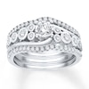 Thumbnail Image 0 of Diamond Bridal Set 3/4 ct tw Round-cut 14K White Gold