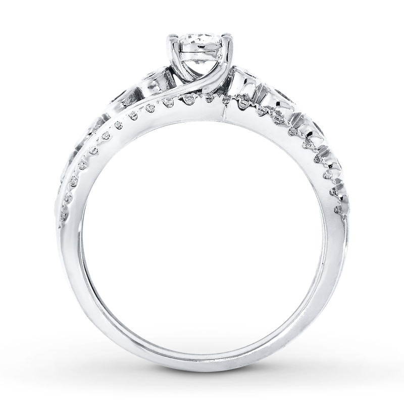 Diamond Bridal Set 3/4 ct tw Round-cut 14K White Gold