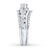 Thumbnail Image 2 of Diamond Bridal Set 3/4 ct tw Round-cut 14K White Gold