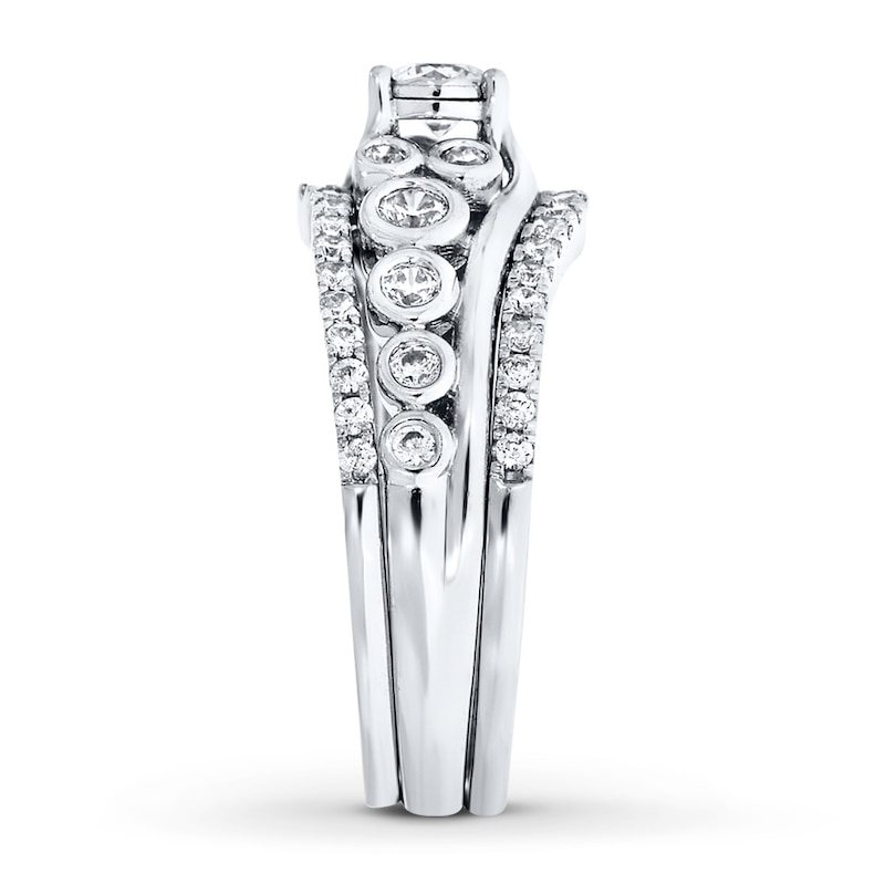 Main Image 3 of Now + Forever Diamond Bridal Set 3/4 ct tw Round-cut 14K White Gold
