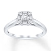Diamond Engagement Ring 1/4 carat tw 10K White Gold